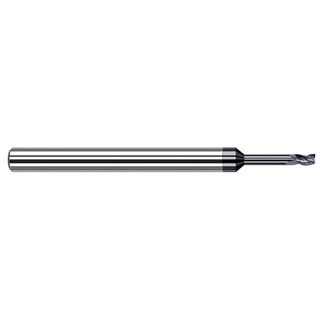 Harvey Tool 1/8 in. Cutter dia. x 0.1870 in. 3/16 x 3/4 Reach Carbide Square End Mill, 4 Flutes, AlTiN Coated 753708-C3